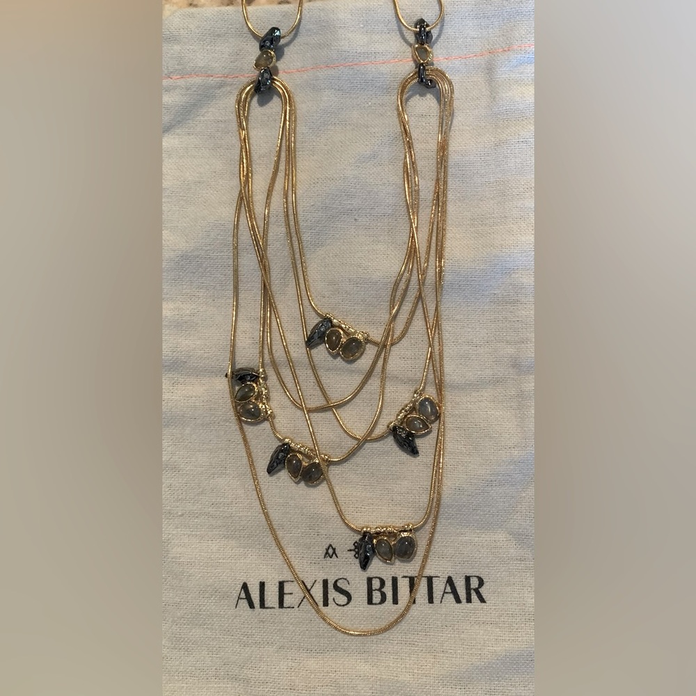 Alexis Bittar multi layer necklace